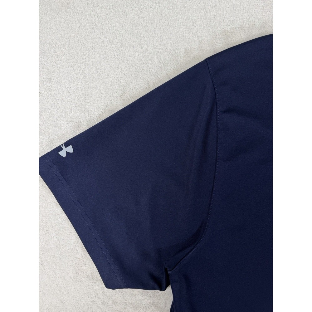 Under Armour‎ HeatGear Men's XL Polo Shirt Blue Performance Golf Athletic - Picture 15 of 16